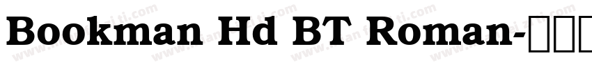 Bookman Hd BT Roman字体转换